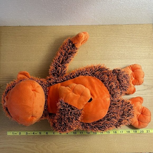 Kellytoy Large Gorilla Plush Sugar Loaf Monkey Orange Black 2016 Stuffed Animal - Picture 9 of 10